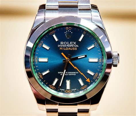 rolex milgauss blu recensione|rolex milgauss price.